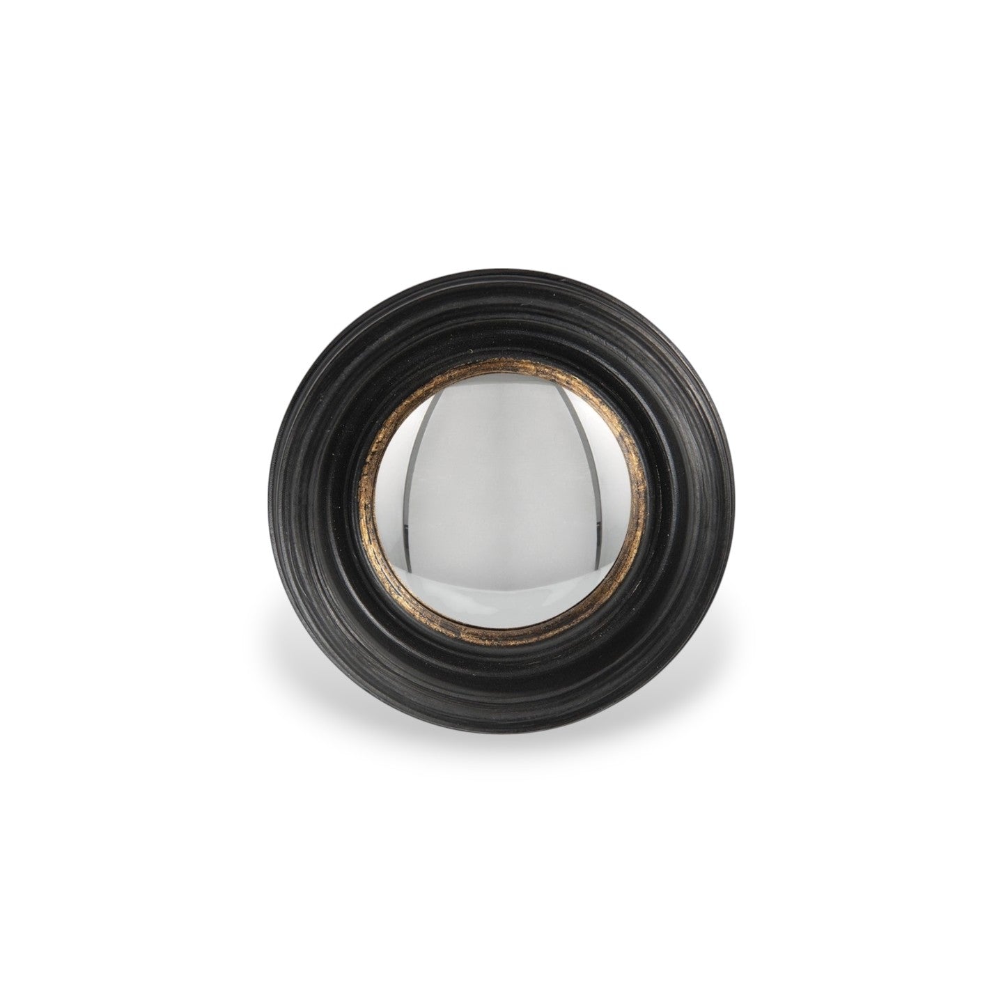 Miroir convexe mini noir/doré 16 cm