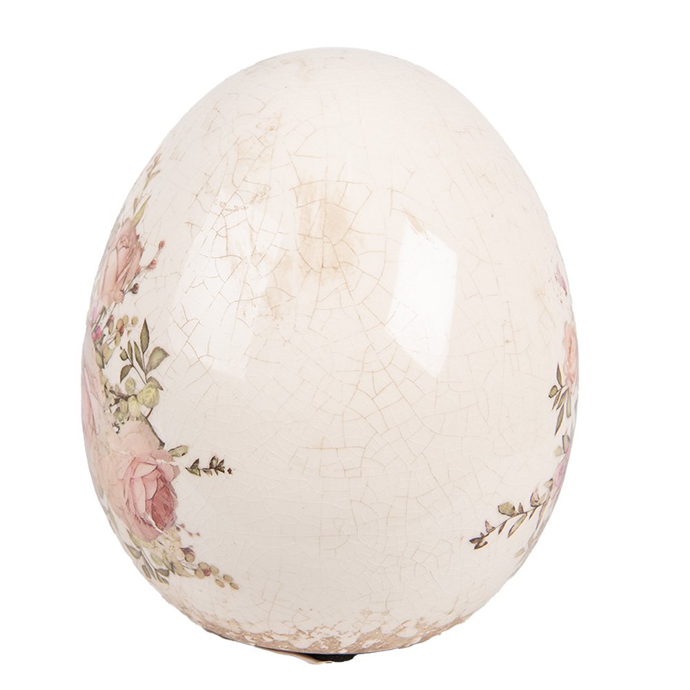 Oeuf décoratif fleuri - Taille XS