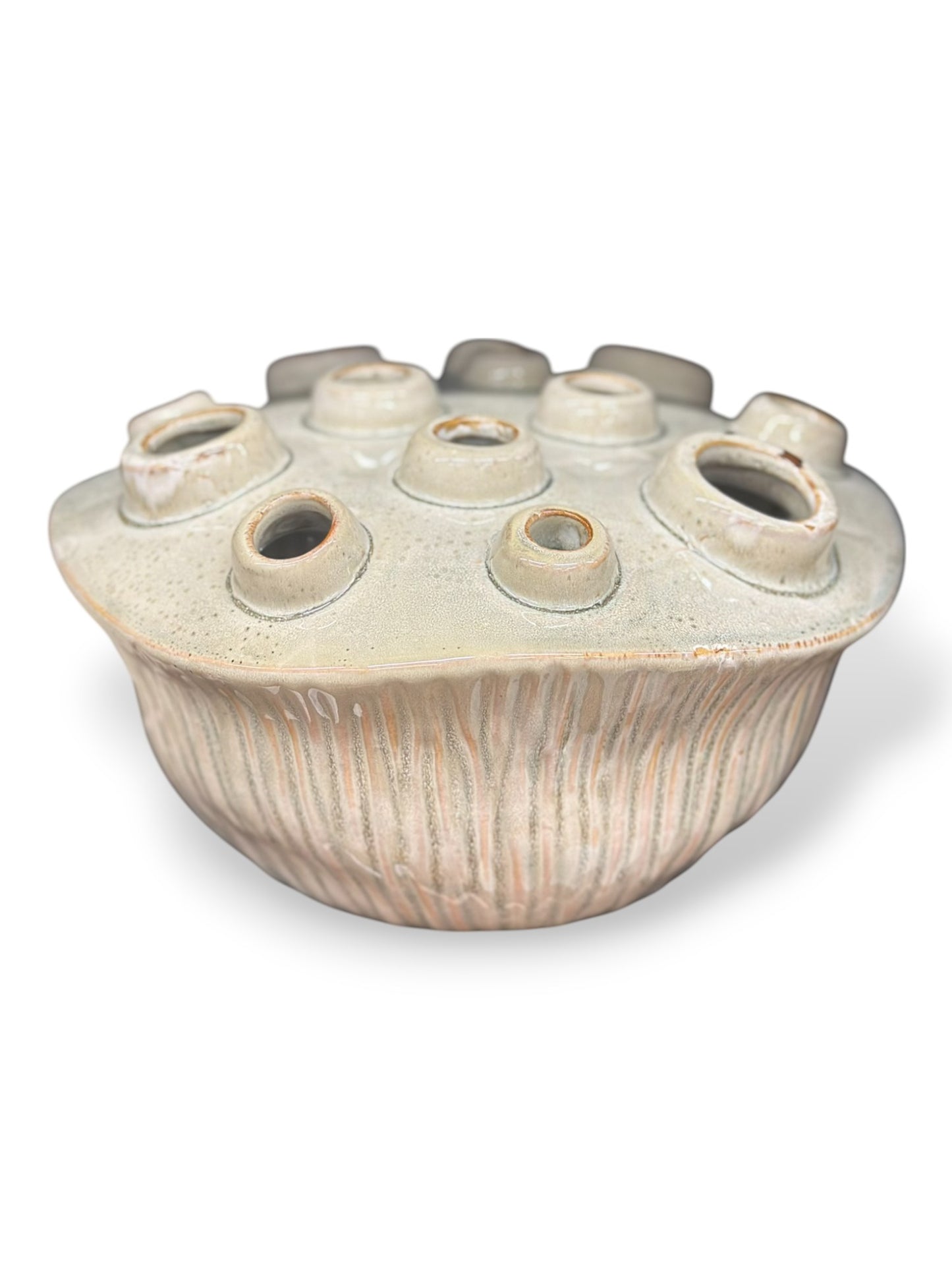 Pique fleur beige L