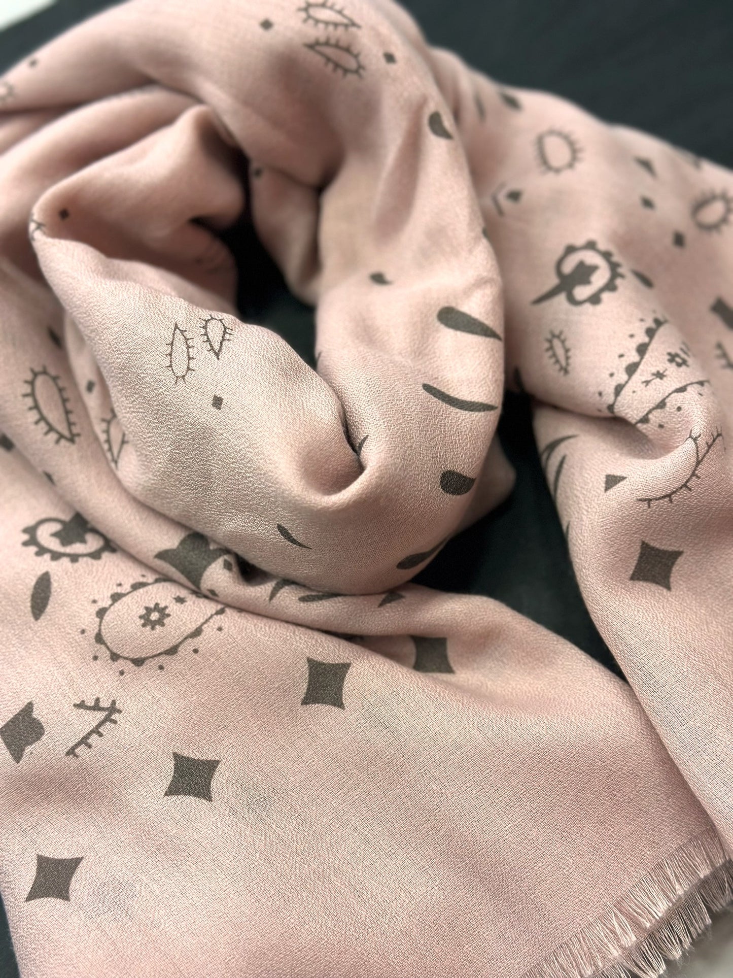 Foulard XL rose