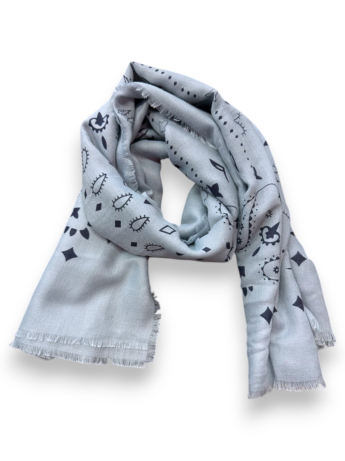 Foulard XL bleu