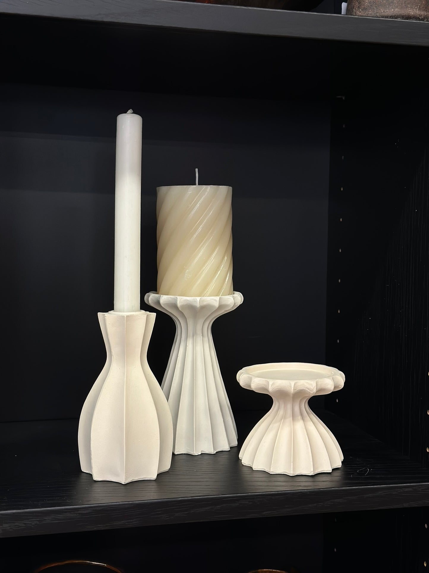 Bougeoir crème Sidoni - Taille S