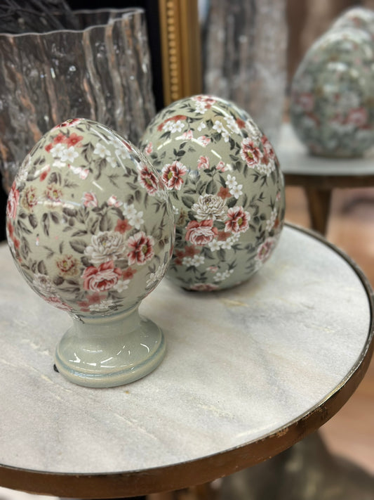 Oeuf décoratif vintage - Taille L