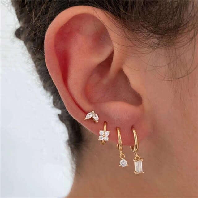 Accumulation 4 boucles dorée