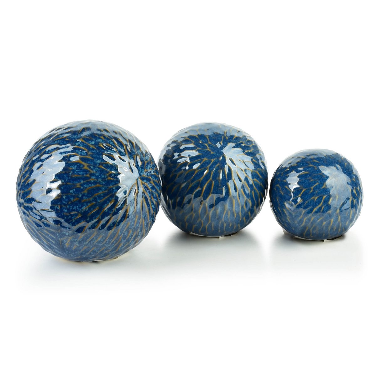 Boule décorative bleue - Taille S