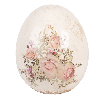 Oeuf décoratif fleuri - Taille XS