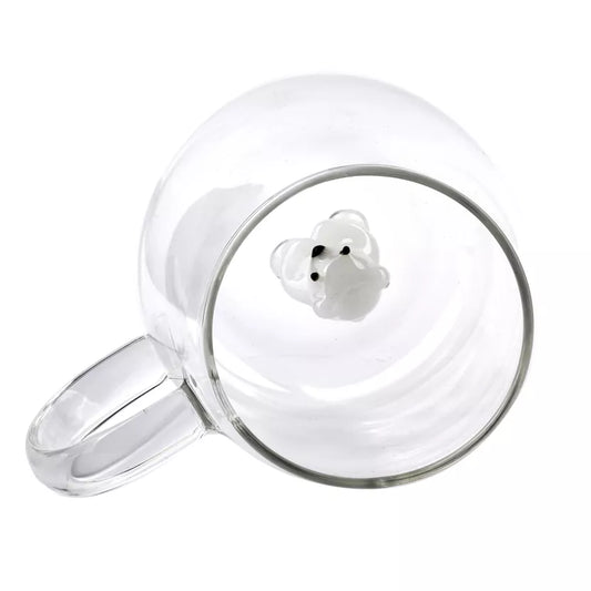 Mug animal intégré 400 ml - Ours blanc