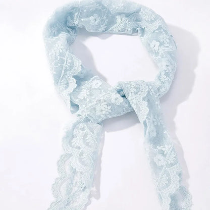 Foulard en dentelle - Bleu ciel