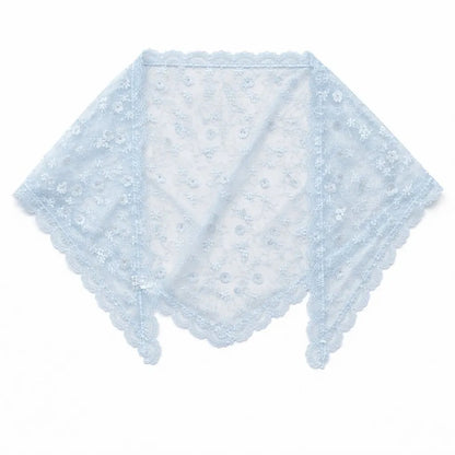 Foulard en dentelle - Bleu ciel