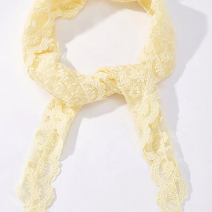 Foulard en dentelle - Jaune