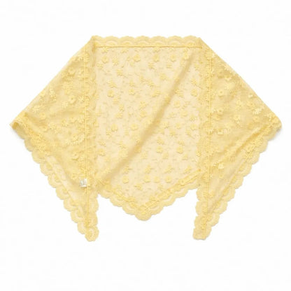 Foulard en dentelle - Jaune
