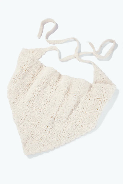 Bandana crochet - beige