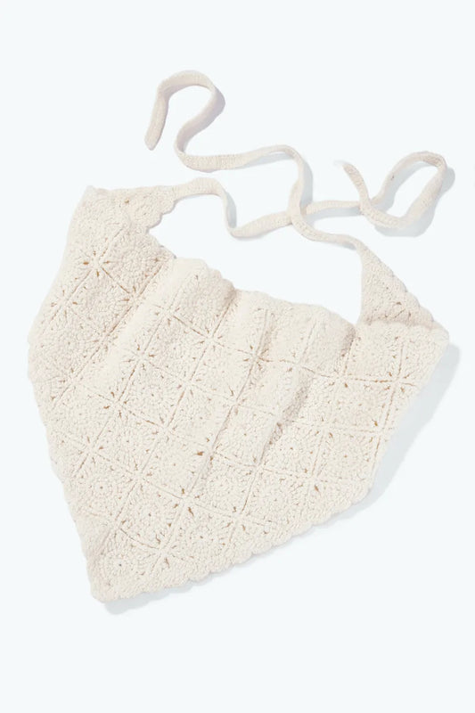 Bandana crochet - beige