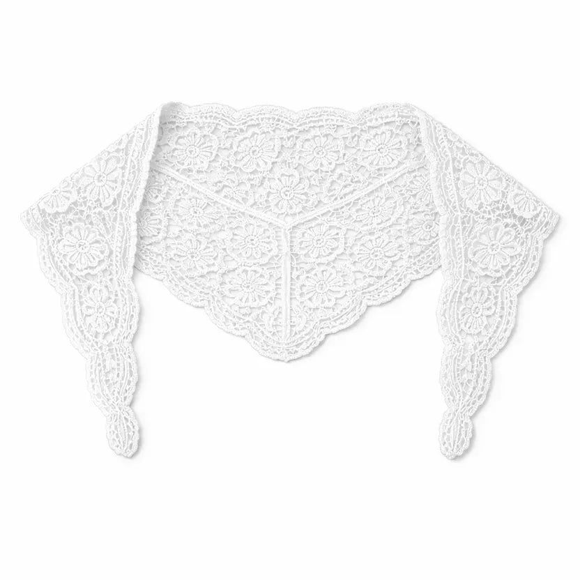 Foulard en crochet - Blanc