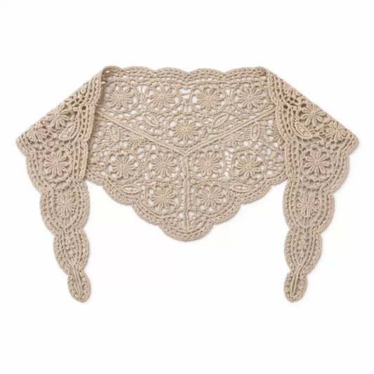 Foulard en crochet - Beige