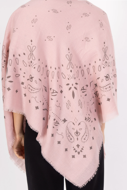 Foulard XL rose