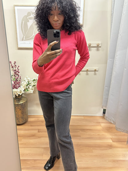 Pull Nonina framboise