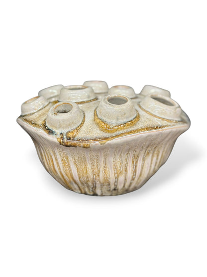 Pique fleur beige S