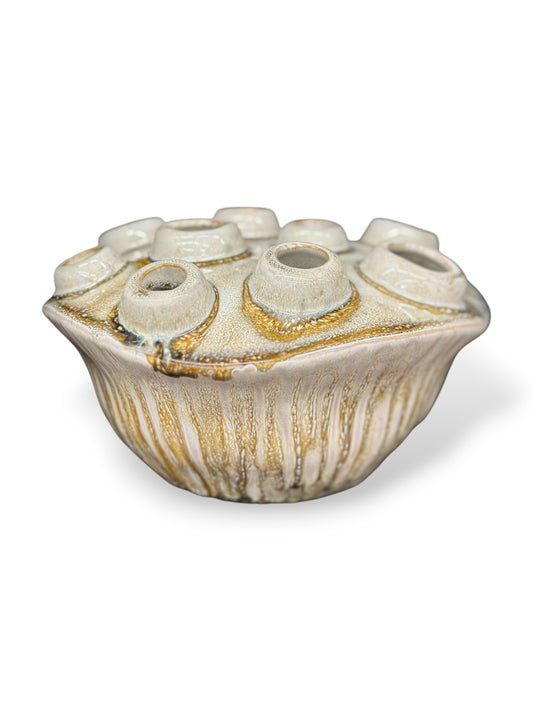 Pique fleur beige S