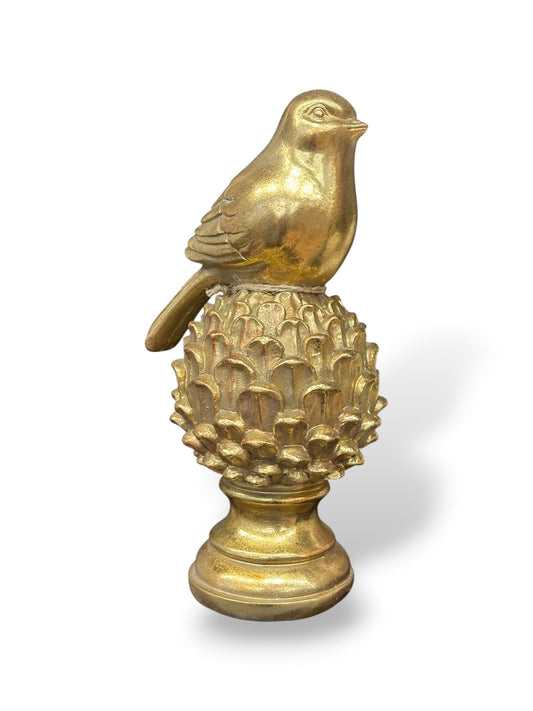 Statuette oiseau doré