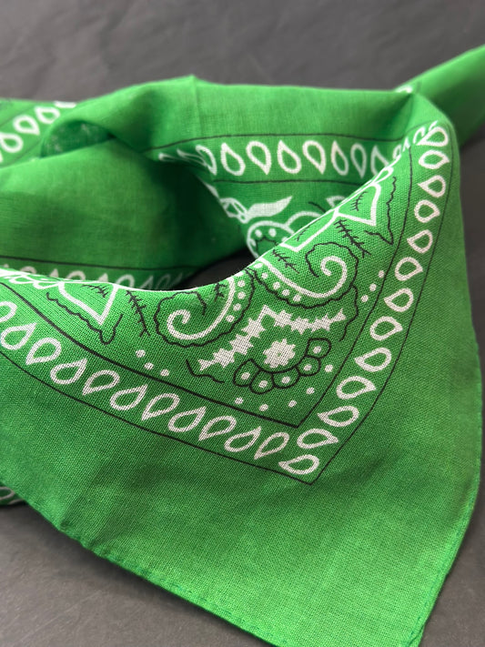 Bandana en coton vert