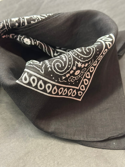 Bandana en coton noir