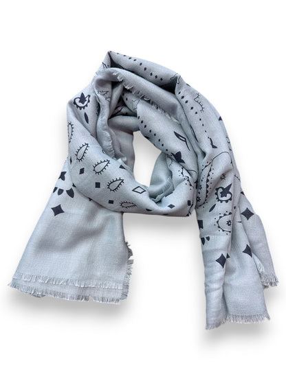 Foulard XL bleu