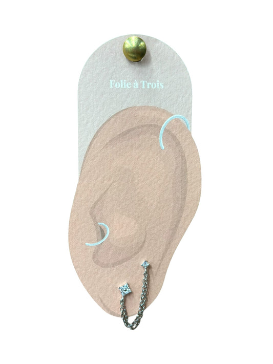 Double boucle avec chainette