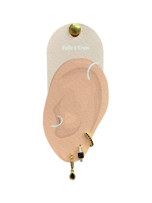 Accumulation 3 boucles noire