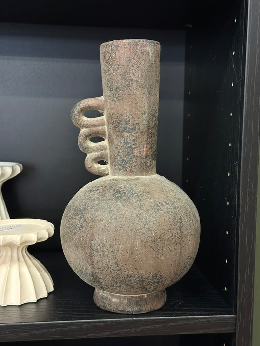 Vase décoratif marron mat