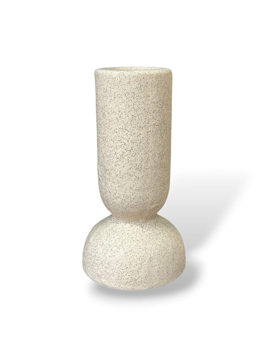 Bougeoir crème moucheté - Taille M