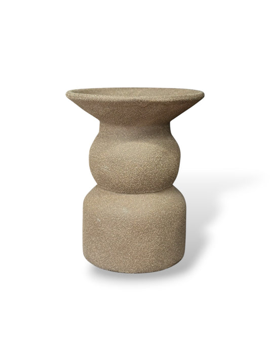 Bougeoir marron - Taille M (forme large)