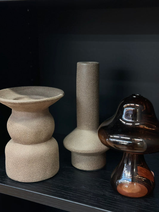 Soliflore champignon - verre fumé