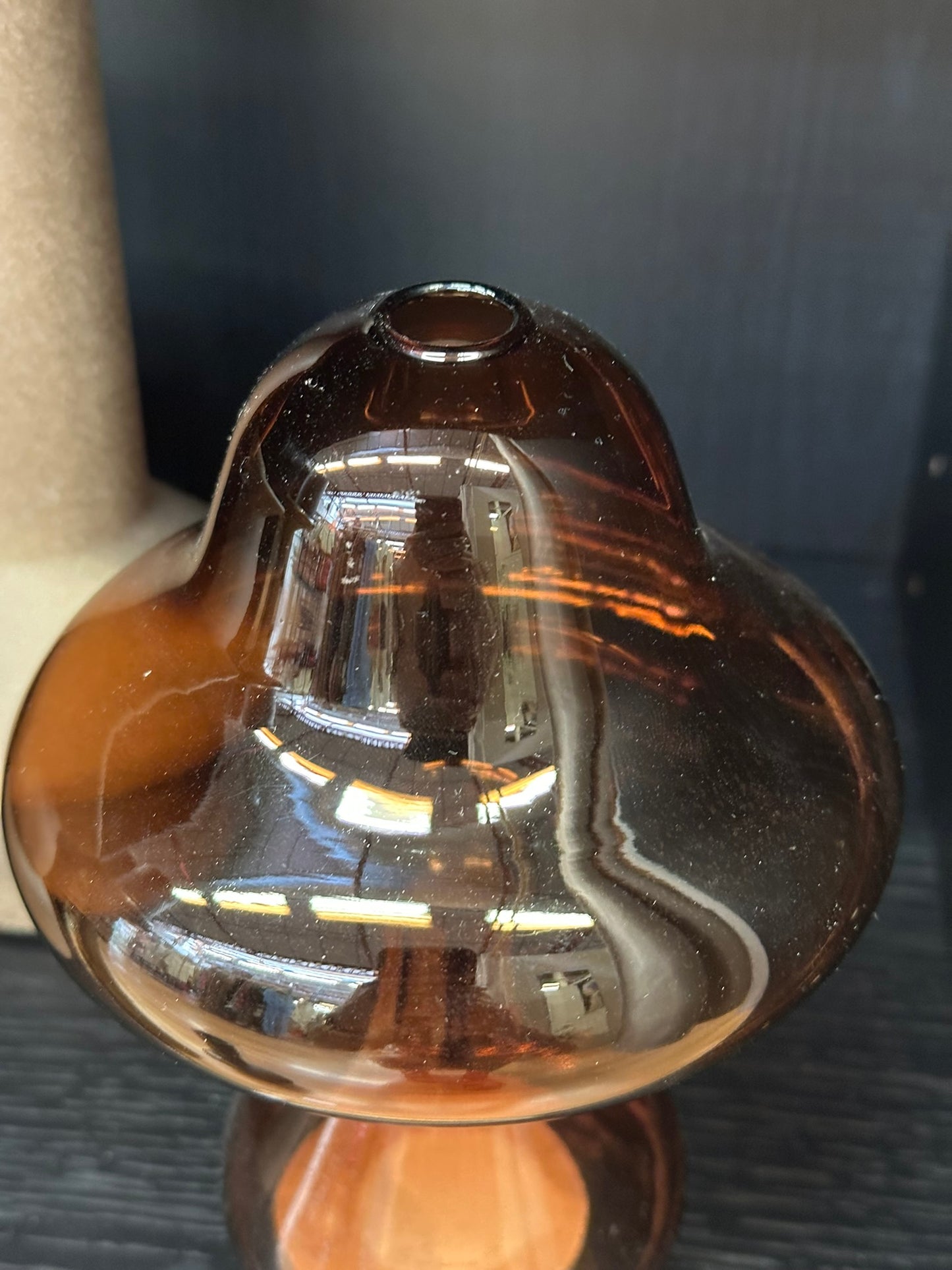 Soliflore champignon - verre fumé