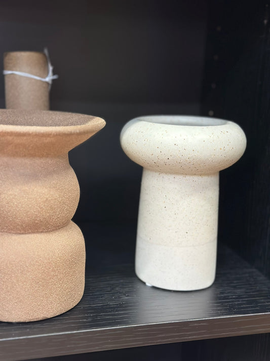 Bougeoir écru moucheté - Taille S