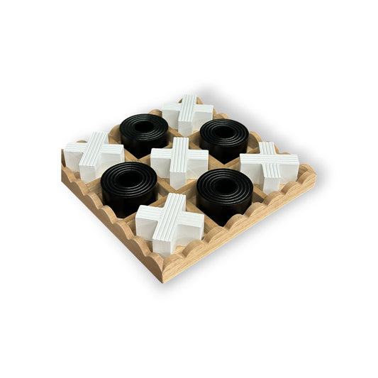 Jeu de morpion décoratif en bois