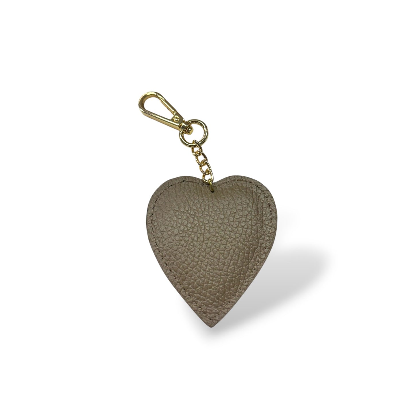 Porte clé en cuir - Coeur (plusieurs coloris)