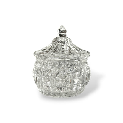 Sucrier en verre vintage