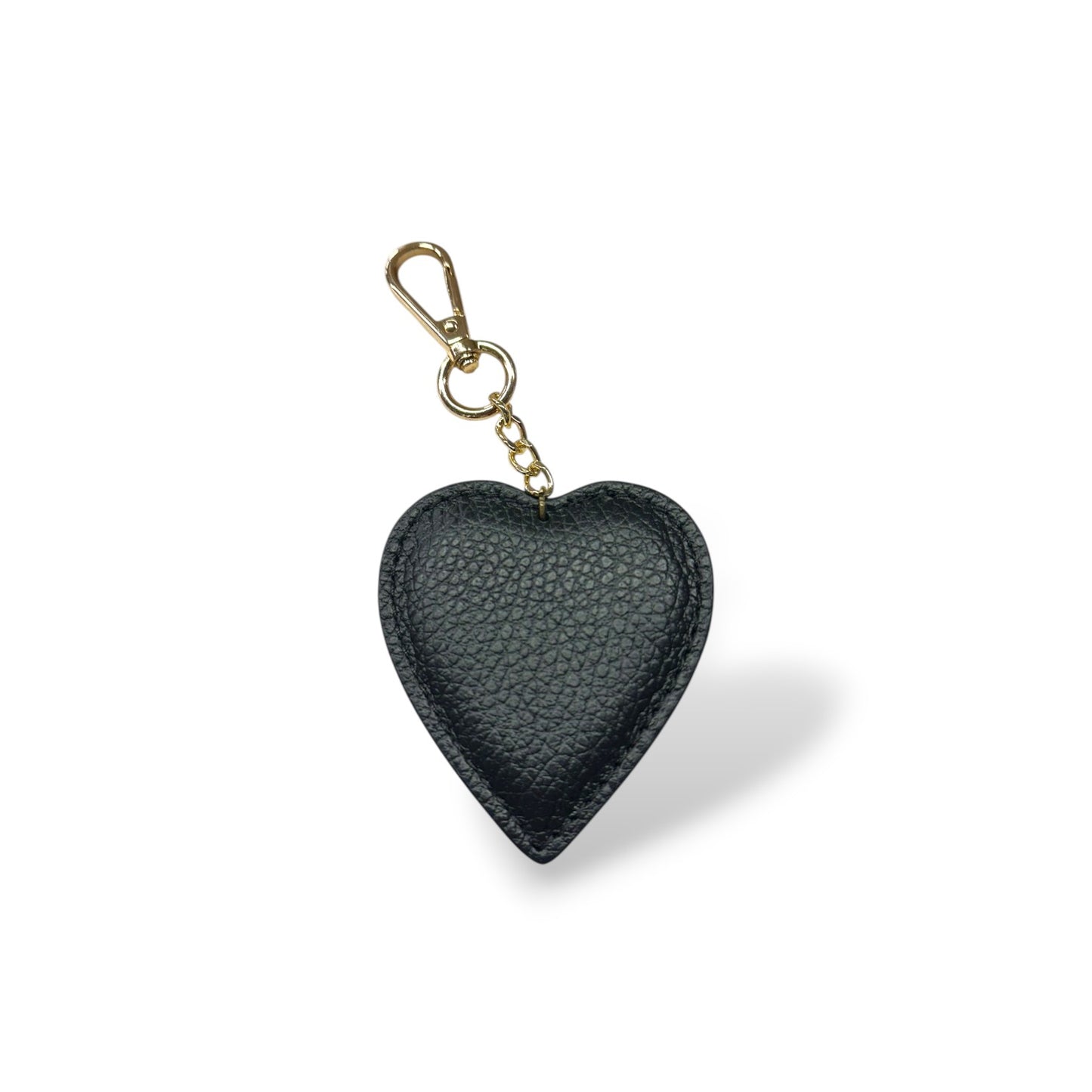 Porte clé en cuir - Coeur (plusieurs coloris)