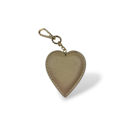 Porte clé en cuir - Coeur (plusieurs coloris)