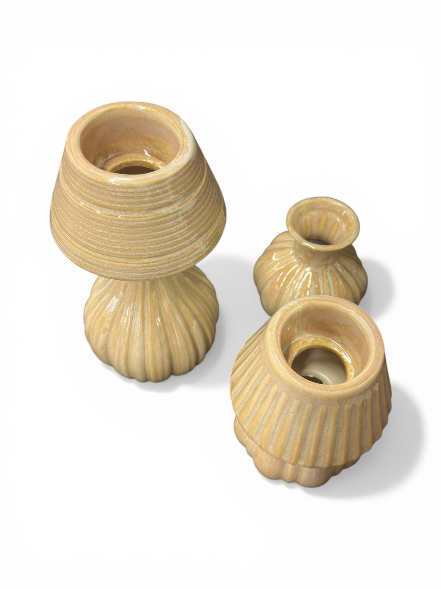 Soliflore beige - forme organique - Taille S