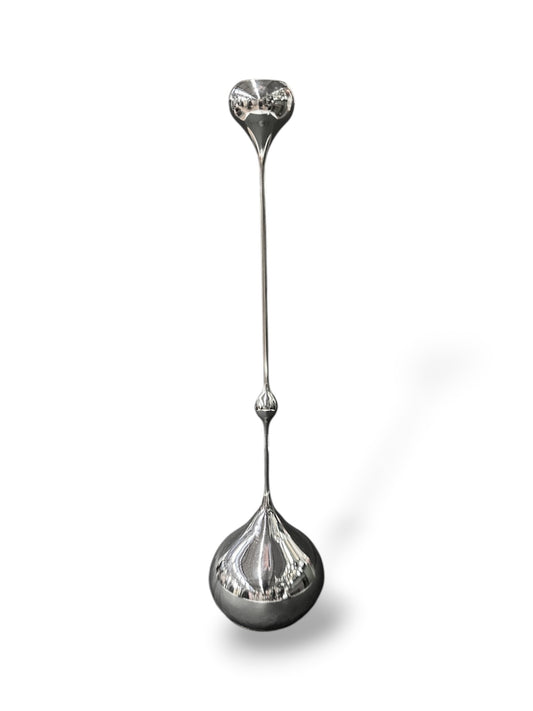 Bougeoir goutte chrome - Taille L