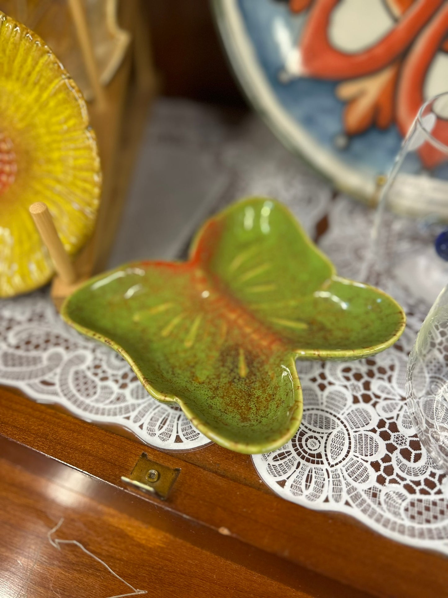 Coupelle papillon vert