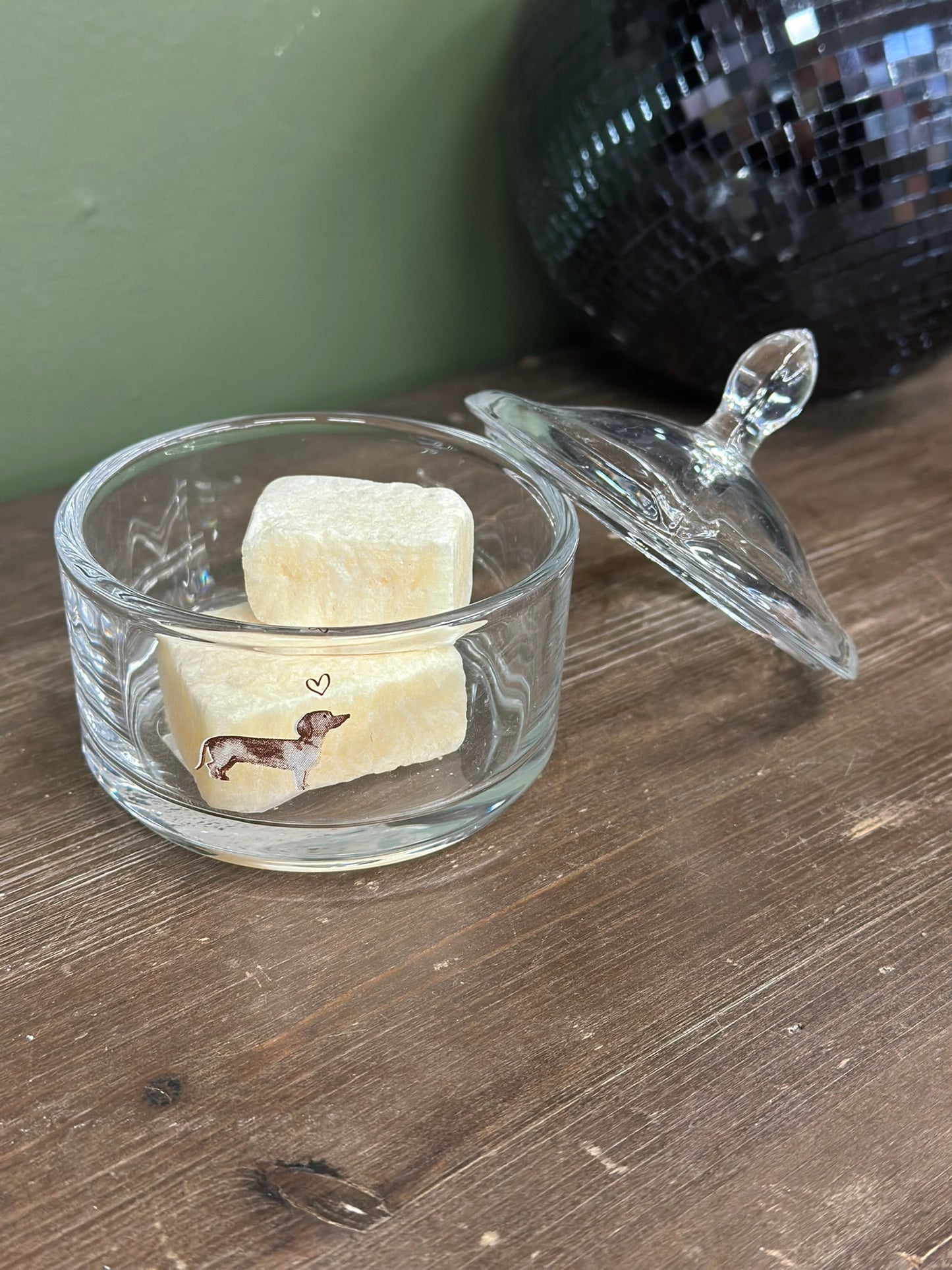 Sucrier en verre - Teckel