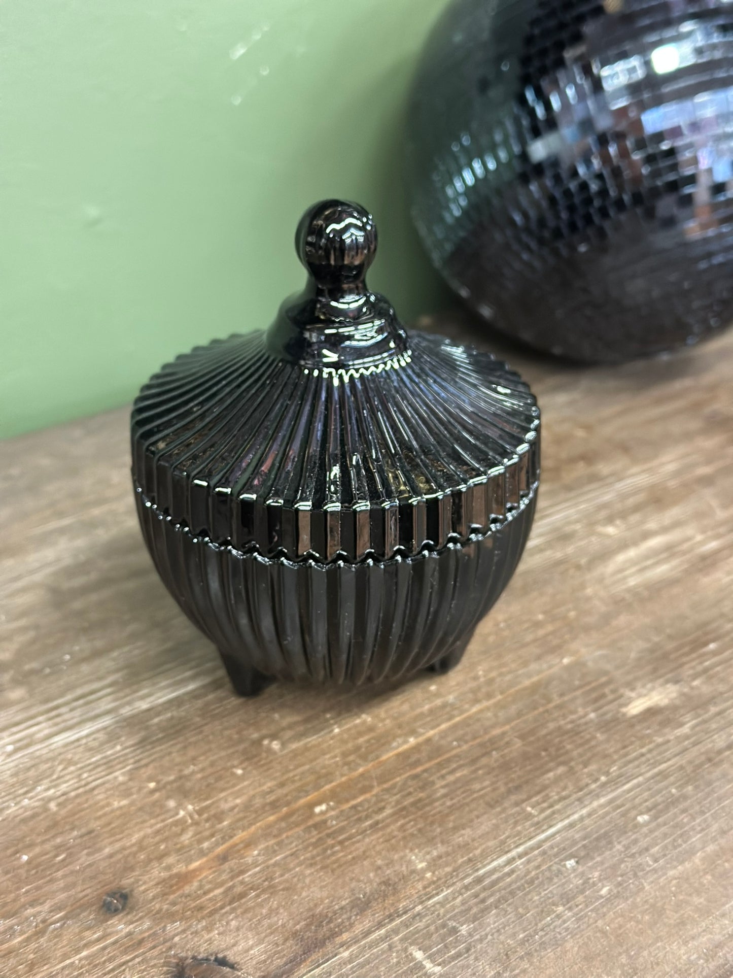Sucrier en verre - noir