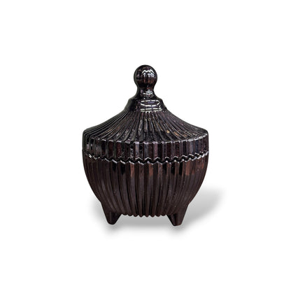 Sucrier en verre - noir