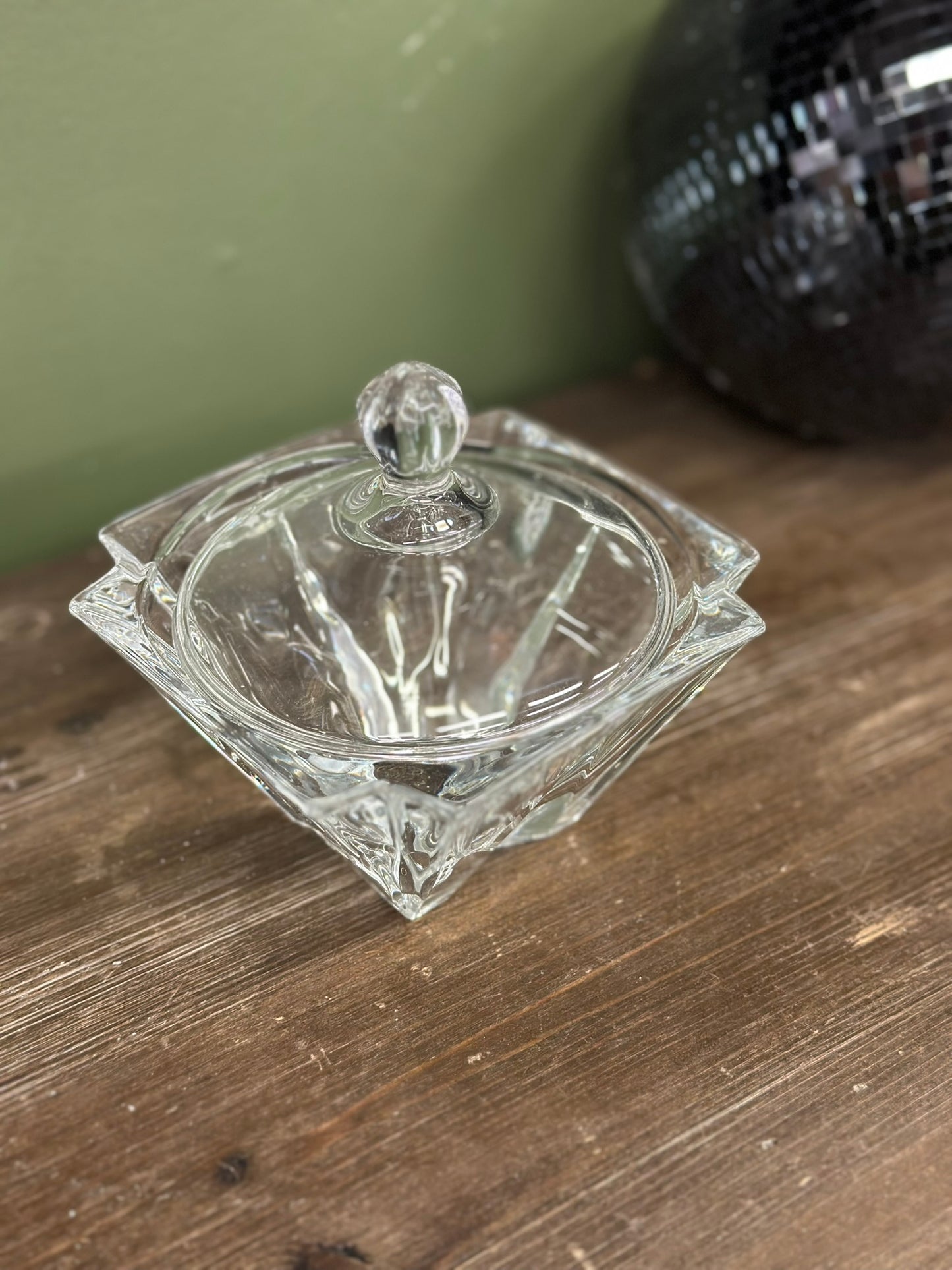Sucrier en verre - carré