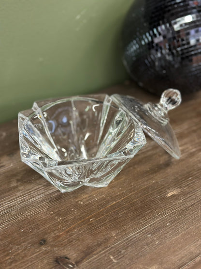 Sucrier en verre - carré