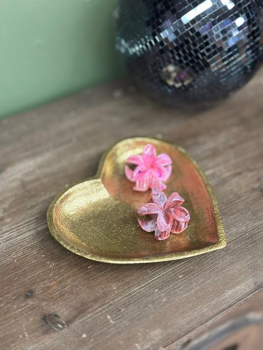 Coupelle décorative dorée - coeur