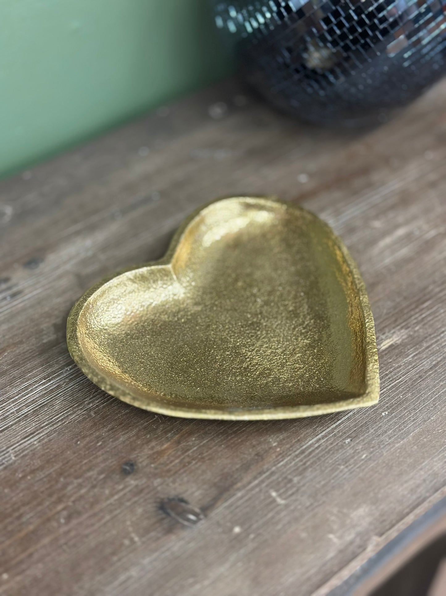 Coupelle décorative dorée - coeur